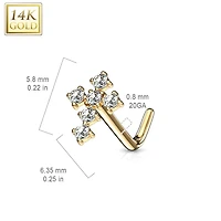 14KT Yellow Gold White