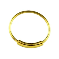 18kt Gold Plated 925 Sterling Silver Endless Nose Hoop Ring