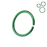 316L Surgical Steel Multi Use Green PVD Nose Hoop Ring