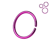 316L Surgical Steel Multi Use Purple PVD Nose Hoop Ring