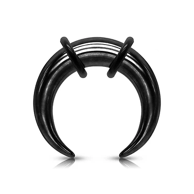 316L Surgical Steel Black Bufallo Claw Pincher Ear Stretchers