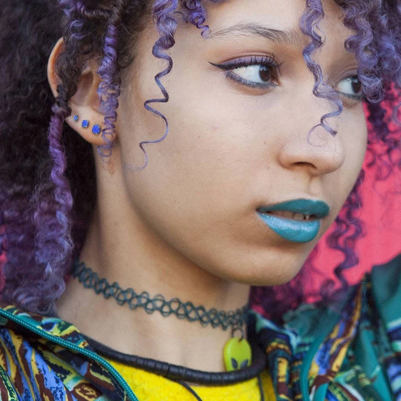 Pair of 316L Surgical Steel Blue Opal Earrings Studs