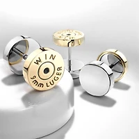 316L Surgical Steel Gold PVD Fake Plug Bullet