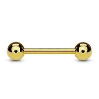 316L Surgical Steel Gold PVD Straight Barbell