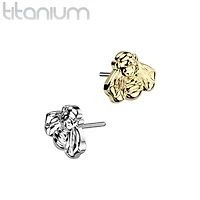 Implant Grade Titanium Bumblebee Threadless Push In Labret