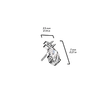 Implant Grade Titanium CZ Gem Pineapple Threadless Push In Labret