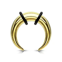 Gold Plated Surgical Steel Ear Pincher Buffalo Stretcher Expander