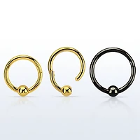 Surgical Steel Hinged Segment Fixed Ball CBR Hoop