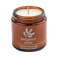 Wood Wick Candle with Natural Coconut Wax | Bergamot Cedar