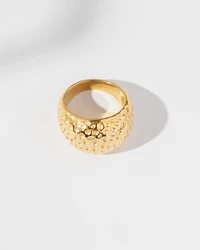 18K Plated Textura Ring