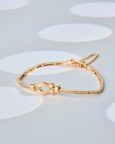18K Plated Bash Bracelet
