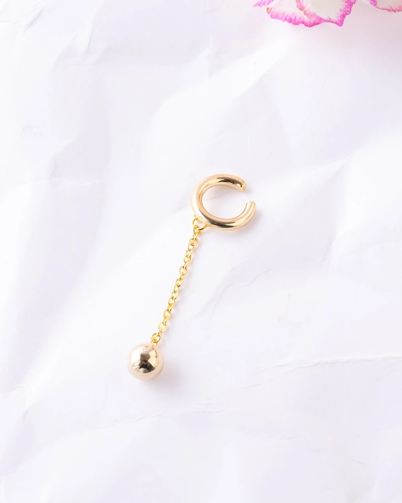 16K Plated Dancing Earcuff