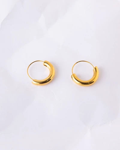 18K Plated Victory Hoops
