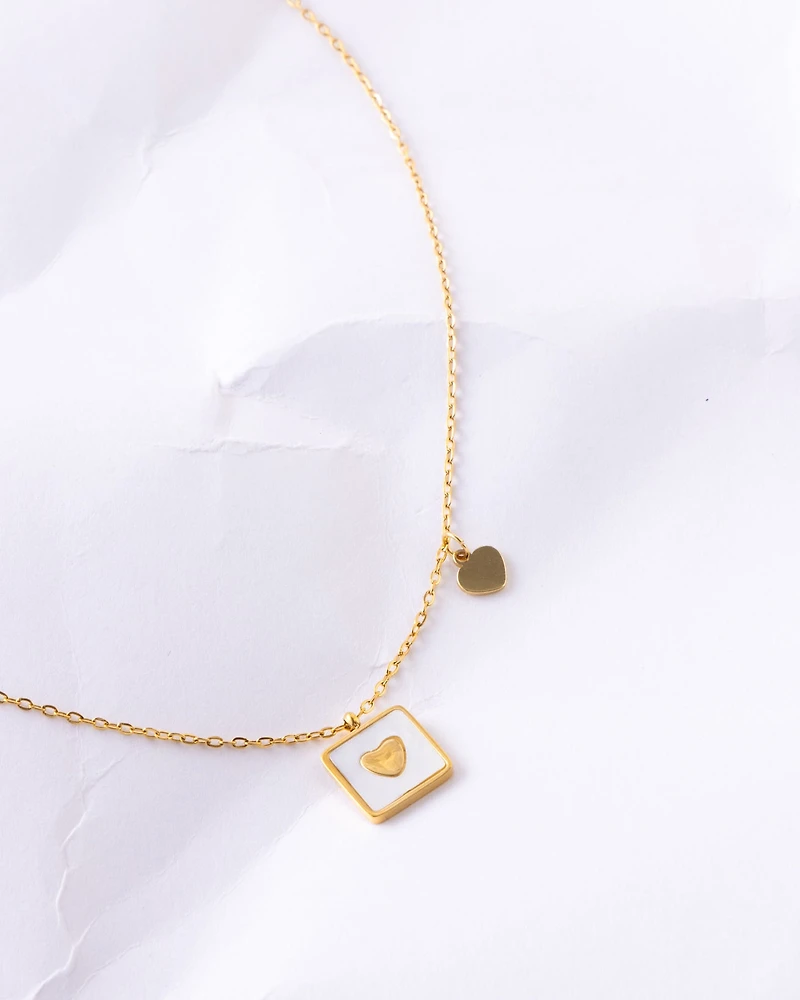 18K Plated Love Note Necklace