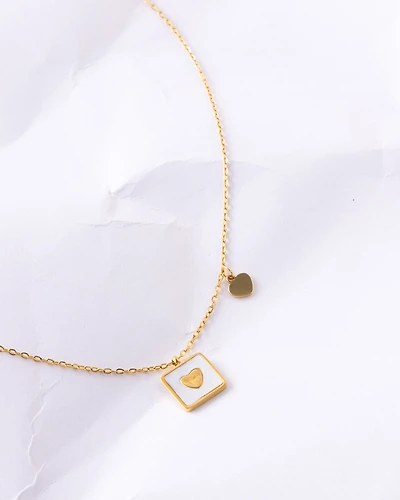 18K Plated Love Note Necklace