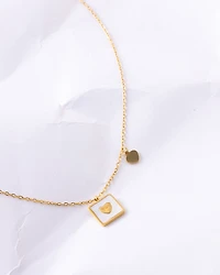 18K Plated Love Note Necklace