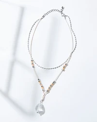 Clear Ball Pendant Necklace