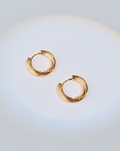 18K Plated Rimwa Hoops
