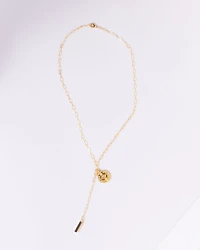 16K Plated Right On Time Necklace