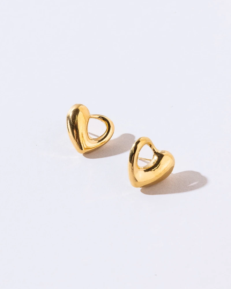 18K Plated Bosse Earrings