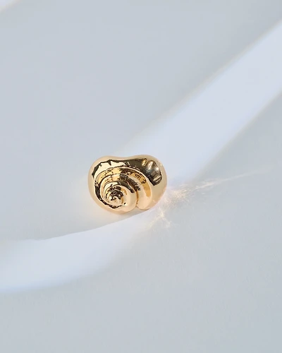 16K Plated Caracol Ring