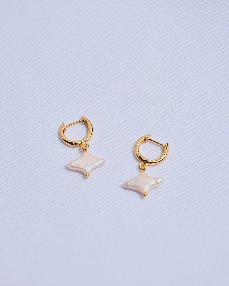 16K Plated Sky Earrings