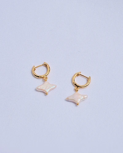 16K Plated Sky Earrings