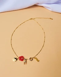 16K Plated Trinkets Necklace