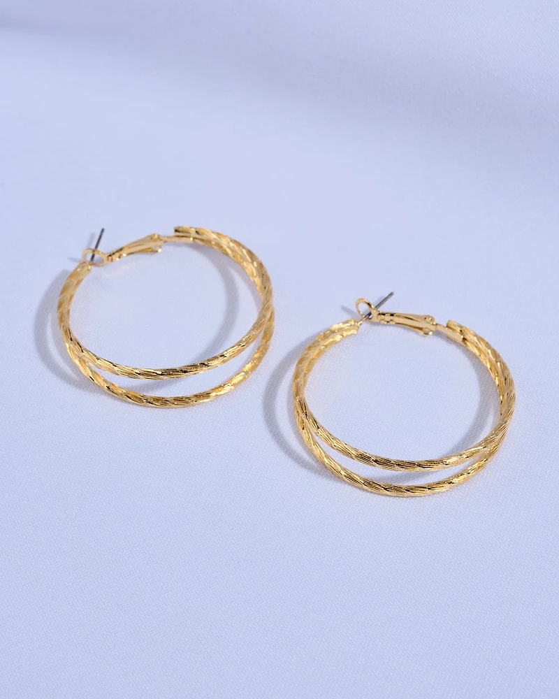 16K Plated Lam Hoops