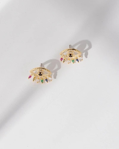 18K Plated See You Earrings