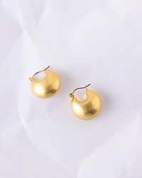 16K Plated Puffed Earrings