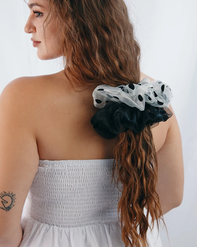 Polka Dot Scrunchie