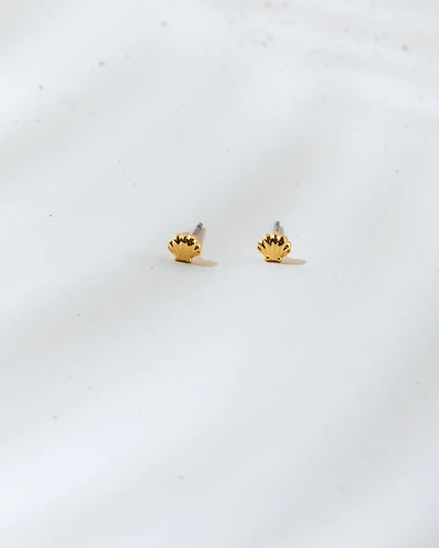 18K Plated Shelly Posts