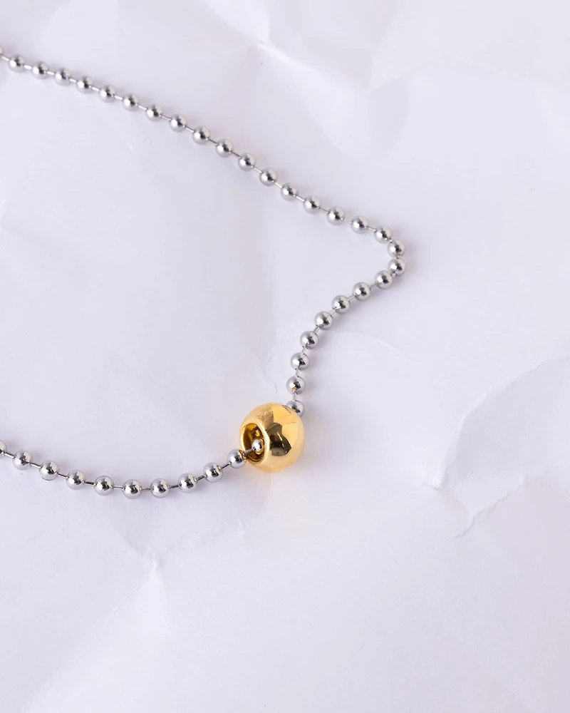 18K Plated Rollo Necklace