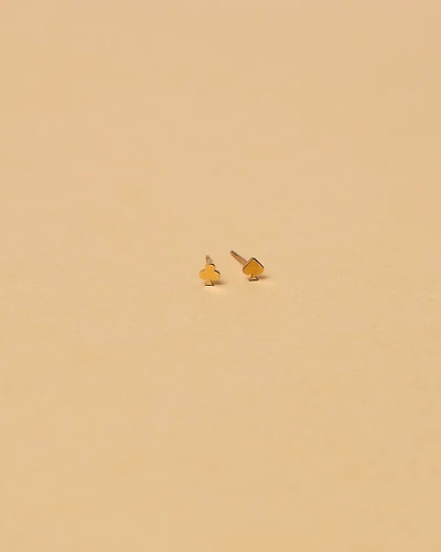 18K Plated Ace Earrings