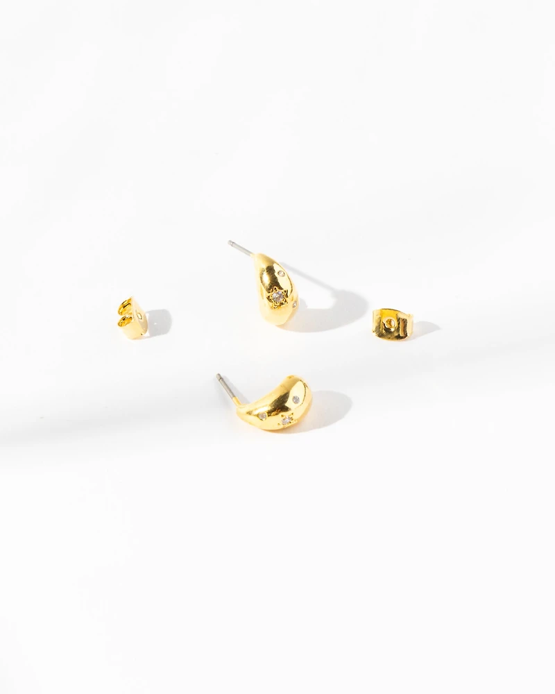 18K Plated Akira Earrings