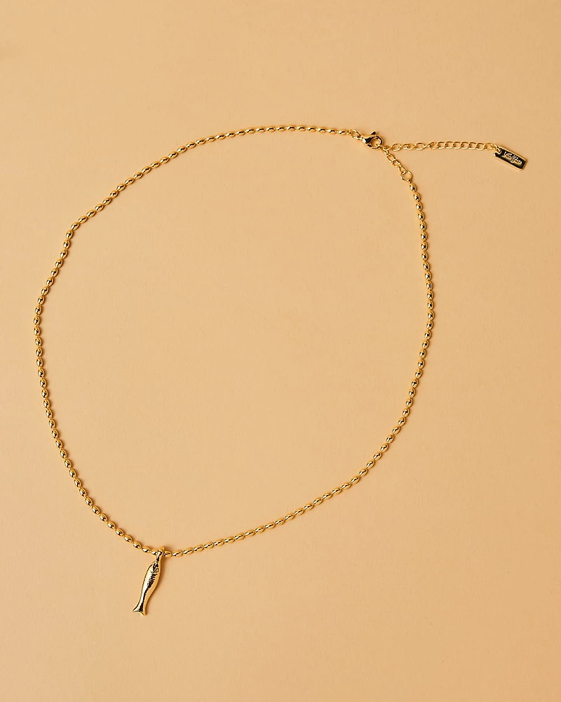 18K Plated Rouen Necklace