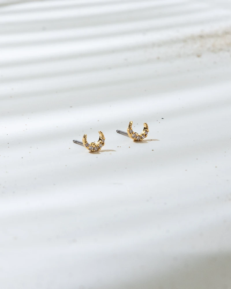 18K Plated Lunita Posts