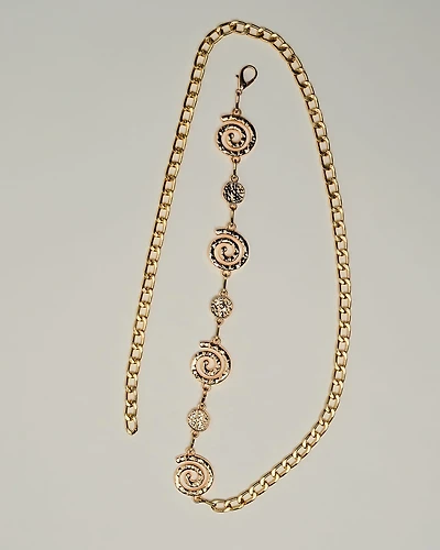 Gold Spiral Belt