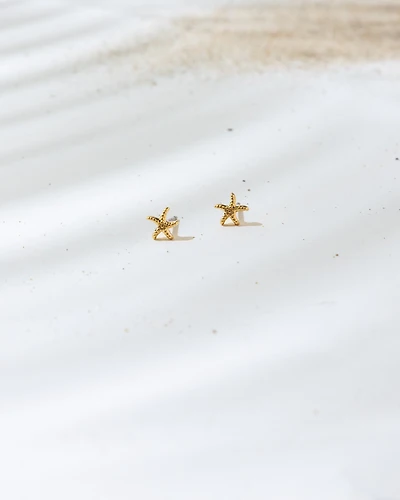 18K Plated Estrella de Mar Posts