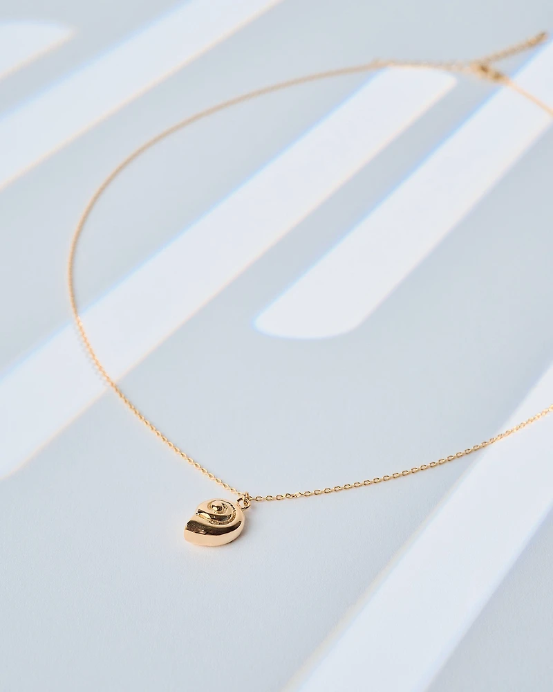 18K Plated Caracolito Necklace