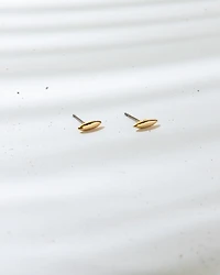 16K Plated Grain Stud Earrings