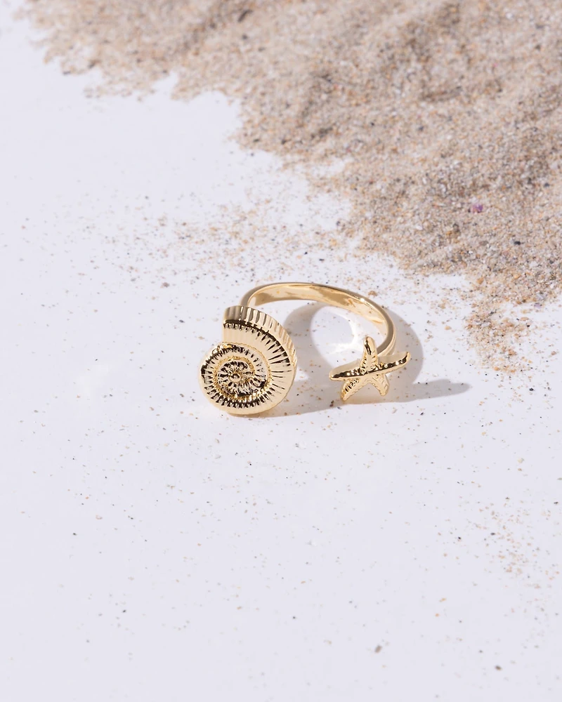 18K Plated Flamenco Ring