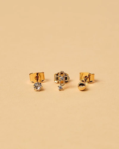 18K Plated Lucky Earrings Set