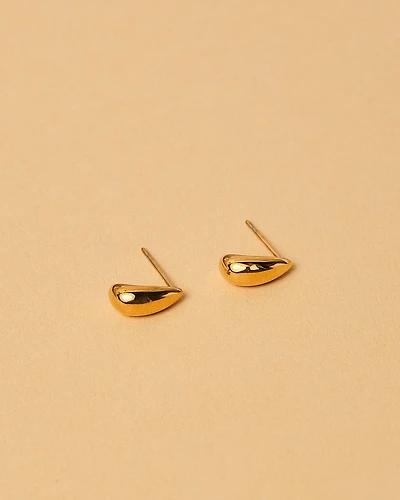 18K Plated Drip Post Earrings