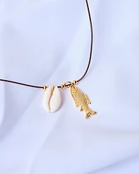18K Plated Agners Necklace