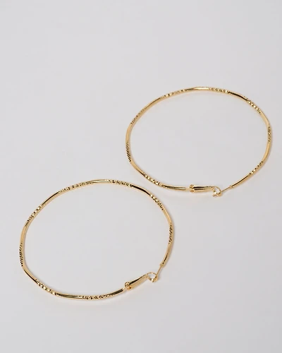 16K Plated Kiara Hoops