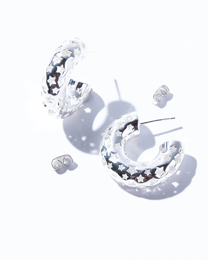 Stars Hoop Earrings