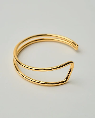 18K Plated Nance Cuff Bracelet