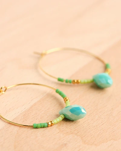 16K Plated Ferris Earrings